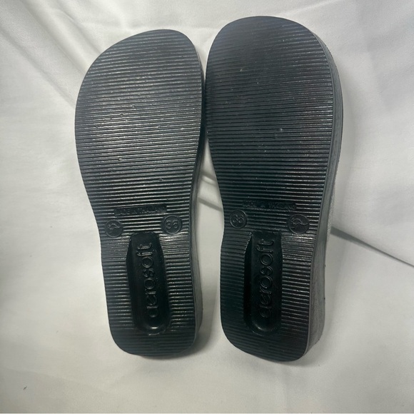 Aerosoft Women’s Sandals Size 36/ 5.5 US Flip Flop Glitter Comfort Arch Support - Picture 3 of 4